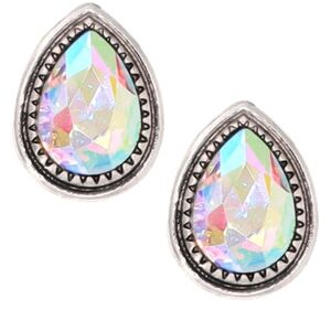 Iridescent Teardrop Earrings